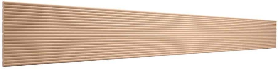 Ornamental Mouldings 5 in. D x 0.438 in. W x 47.5 in. L Wood Panel Moulding Reeded Bead Accent