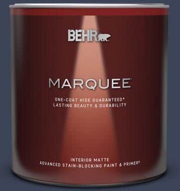 BEHR MARQUEE 1 qt. #600F-7 Soulful Music Matte Interior Paint & Primer