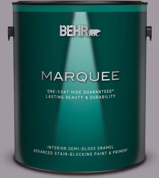 BEHR MARQUEE 1 gal. #N570-3 Art Nouveau Glass One-Coat Hide Semi-Gloss Enamel Interior Paint & Primer