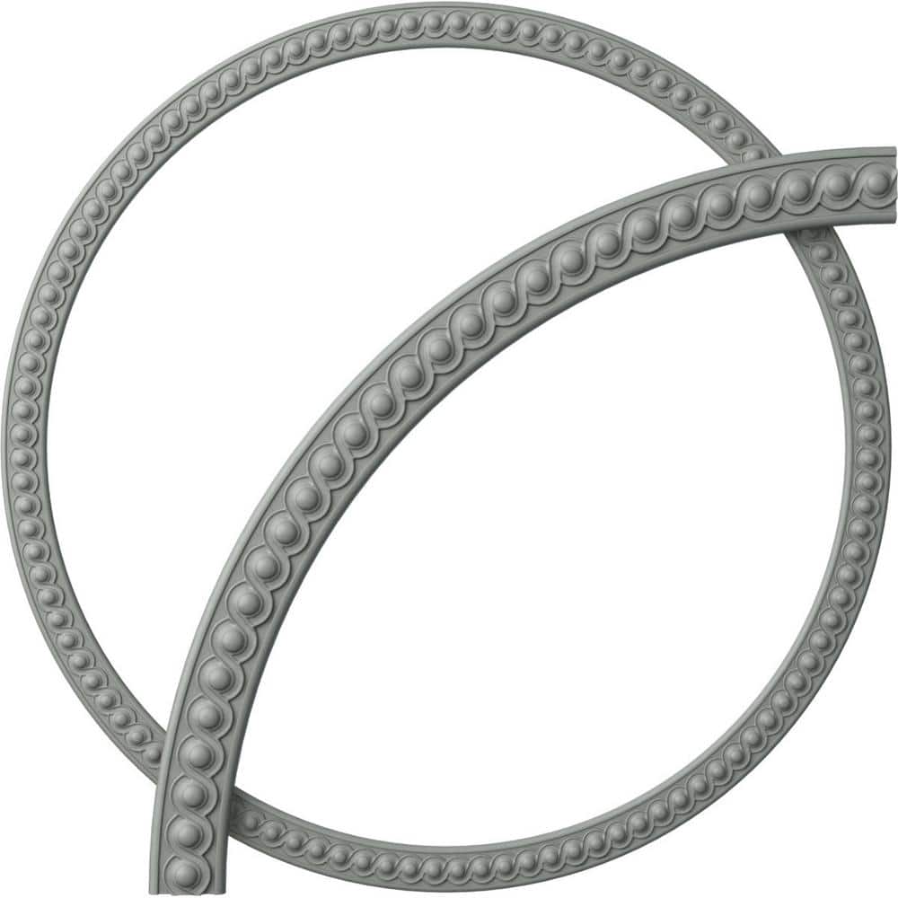 Ekena Millwork 64-1/2 in. Hillsborough Running Coin Ceiling Ring (1/4 of Complete Circle)