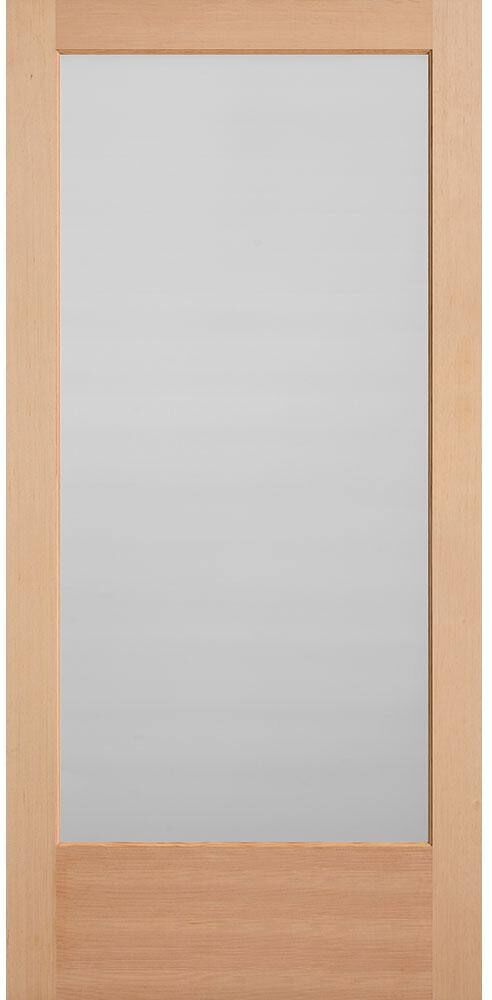 Masonite 40 in. x 84 in. Unfinished Fir Veneer 1-Lite Solid Wood Interior Barn Door Slab