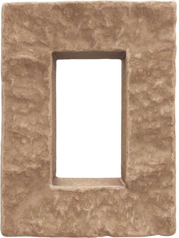 Ekena Millwork 4 in. W x 3 in. D x 7-7/8 in. H Universal Electrical Cover for StoneWall Faux Stone Siding Panels in Fall Bank