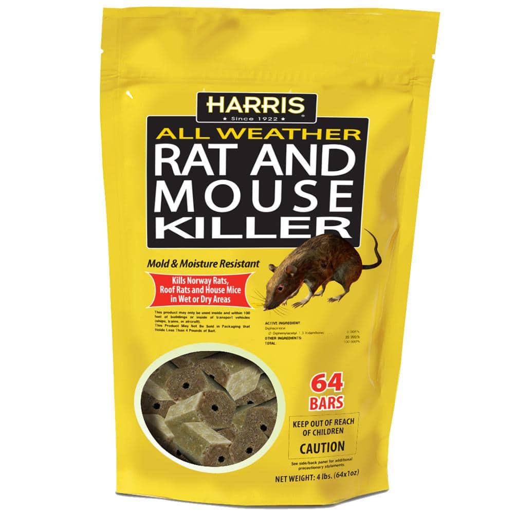 Harris 4 lbs./64 Bars All Weather Rat and Mouse Killer