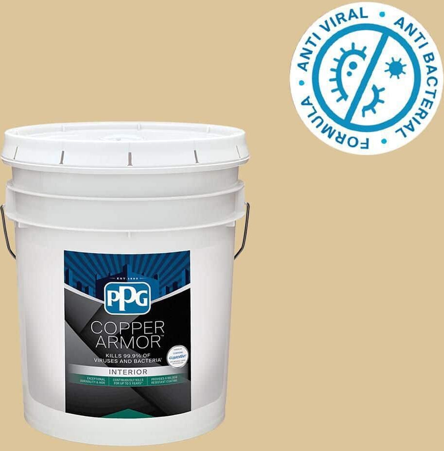 COPPER ARMOR 5 gal. PPG12-12 True Blonde Semi-Gloss Interior Paint