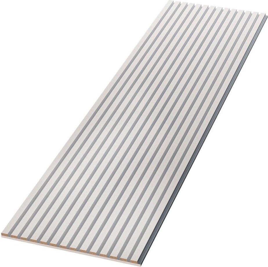 Ejoy 94 in. x 12.6 in x 0.8 in. Acoustic Vinyl Wall Cladding Siding Board (Set of 2 Piece)