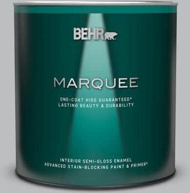 BEHR MARQUEE 1 qt. #N530-3 High Speed Access One-Coat Hide Semi-Gloss Enamel Interior Paint & Primer