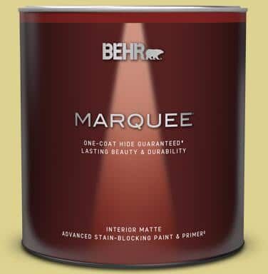 BEHR MARQUEE 1 qt. #T17-16 Thats My Lime Matte Interior Paint & Primer