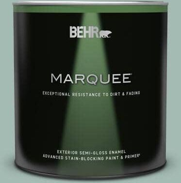 BEHR MARQUEE 1 qt. #S430-3 Garden Twilight Semi-Gloss Enamel Exterior Paint & Primer