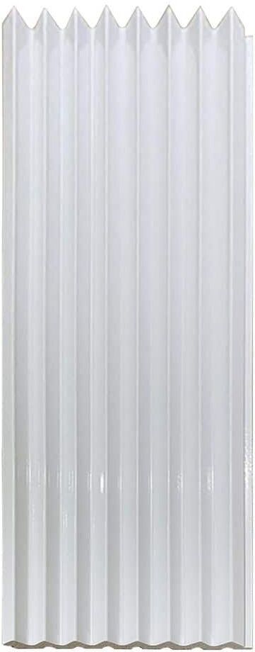 Ejoy 94.5 in. x 4.8 in. x 0.5 in. Acoustic Vinyl Wall Cladding Siding Board in Pure White Color (Set of 6-Piece)