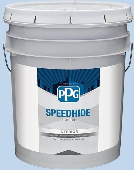 SPEEDHIDE 5 gal. PPG1242-2 Touch Of Blue Ultra Flat Interior Paint