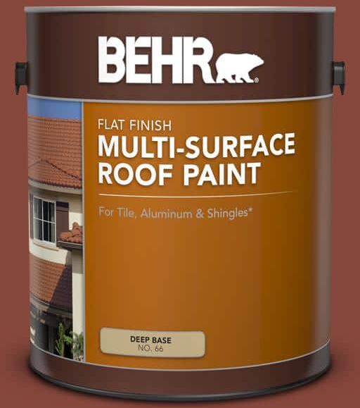 BEHR 1 gal. #RP-26 Spanish Tile Flat Multi-Surface Exterior Roof Paint