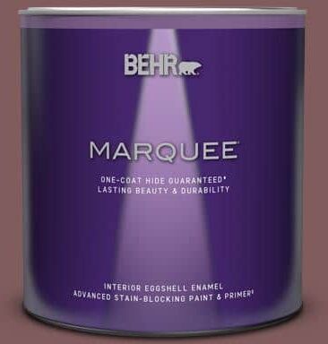 BEHR MARQUEE 1 qt. #140F-6 Book Binder Eggshell Enamel Interior Paint & Primer