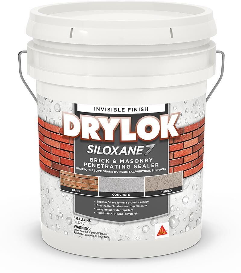 DRYLOK Siloxane 7 5 gal. Clear Invisible Exterior Brick and Masonry Penetrating Sealer