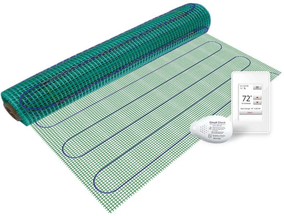 WarmlyYours TempZone 21 ft. x 18 in. 120-Volt Radiant Floor Heating Roll with Touch Screen Thermostat (Covers 31.5 sq. ft.)