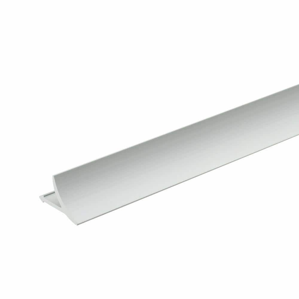 DURAL T-Cove High Gloss Nickel 5/8 in. Profile Tile Edging Trim