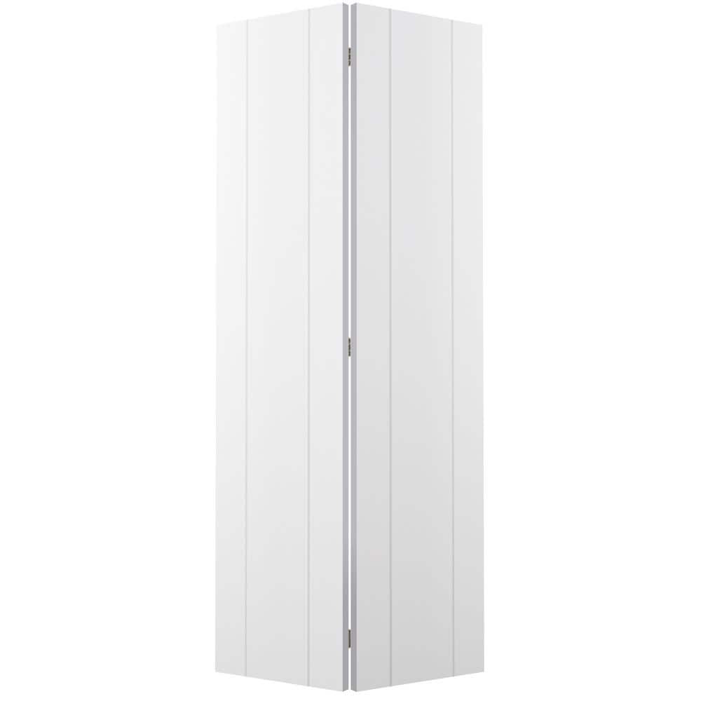 Belldinni Paola 2U 36 in. x 79.375 in. Solid Composite Core Bianco Noble Finished Wood Bifold Door with Hardware