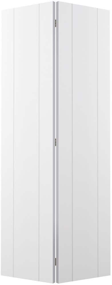 Belldinni Paola 2U 48 in. x 79.375 in. Solid Composite Core Bianco Noble Finished Wood Bifold Door with Hardware