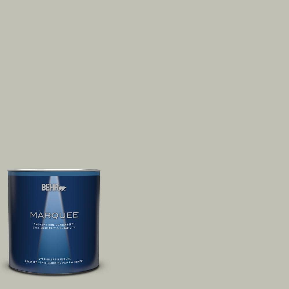 BEHR MARQUEE 1 qt. #N370-3 Light Year One-Coat Hide Satin Enamel Interior Paint & Primer