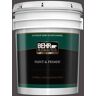 BEHR PREMIUM PLUS 5 gal. #N530-7 Private Black Semi-Gloss Enamel Exterior Paint & Primer