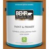 BEHR PREMIUM PLUS 1 gal. #280D-7 Sesame Crunch Satin Enamel Low Odor Interior Paint & Primer