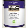 BEHR PREMIUM PLUS 1 gal. #BWC-17 Shark Tooth Ceiling Flat Interior Paint