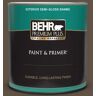 BEHR PREMIUM PLUS 1 qt. #S-H-720 Volcanic Island Semi-Gloss Enamel Exterior Paint & Primer