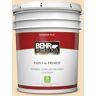 BEHR PREMIUM PLUS 5 gal. #PPL-41 Tea Cookie Flat Low Odor Interior Paint & Primer