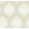 York Wallcoverings 60.75 sq ft Beige Signet Medallion Dam Pre-Pasted Wallpaper