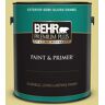 BEHR PREMIUM PLUS 1 gal. #T17-16 Thats My Lime Semi-Gloss Enamel Exterior Paint & Primer