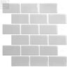 Tic Tac Tiles Subway Grey 12 in. W x 12 in. H PVC Peel and Stick Tile (5 sq. ft./5-Sheets)