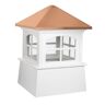 Good Directions Huntington 22 in. x 30 in. Vinyl Cupola with Copper Roof