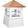 Good Directions Huntington 26 in. x 36 in. Vinyl Cupola with Copper Roof