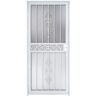 Grisham Strike 36 in. x 80 in. Universal Reversible White Gloss Steel Storm Security Door