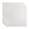 Fasade Diamond Plate 2 ft. x 2 ft. Matte White Lay-In Vinyl Ceiling Tile (20 sq. ft.)