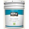 BEHR PREMIUM PLUS 5 gal. Designer Collection #DC-003 Blank Canvas Satin Enamel Low Odor Interior Paint & Primer