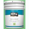 BEHR PREMIUM PLUS 5 gal. #P390-5 Garden Stroll Satin Enamel Low Odor Interior Paint & Primer