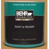 BEHR PREMIUM PLUS 1 qt. #MQ4-7 Radiance Semi-Gloss Enamel Exterior Paint & Primer