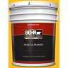 BEHR PREMIUM PLUS 5 gal. #P290-7 Laser Lemon Flat Exterior Paint & Primer