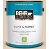 BEHR PREMIUM PLUS 1 gal. #PPU3-06 Venetian Mask Satin Enamel Low Odor Interior Paint & Primer