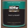 BEHR PREMIUM PLUS 1 qt. #280F-7 Breakfast Blend Semi-Gloss Enamel Exterior Paint & Primer