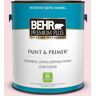 BEHR PREMIUM PLUS 1 gal. #P150-1 Blowing Kisses Satin Enamel Low Odor Interior Paint & Primer