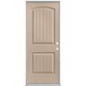 Masonite 32 in. x 80 in. Cheyenne 2-Panel Left Hand Inswing Painted Smooth Fiberglass Prehung Front Exterior Door No Brickmold