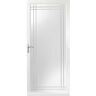 Andersen 3000 Series 36 in. x 80 in. White Left-Hand Full View Etched Interchangeable Aluminum Storm Door with Nickel Hardware