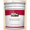 BEHR PREMIUM PLUS 5 gal. #YL-W01 Spinning Silk Hi-Gloss Enamel Interior/Exterior Paint