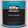 BEHR PREMIUM PLUS 1 qt. #MQ3-05 Bella Mia Satin Enamel Exterior Paint & Primer