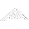 Ekena Millwork Pitch Hurley 1 in. x 60 in. x 20 in. (7/12) Architectural Grade PVC Gable Pediment Moulding