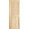 Kimberly Bay 30 in. x 80 in. Louver Panel Unfinished Solid Core Pine Interior Door Slab