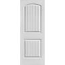 Masonite 30 in. x 80 in. 2 Panel Cheyenne Smooth Camber Top Plank Solid Core Primed Composite Interior Door Slab