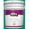 BEHR PREMIUM PLUS 5 gal. #S-G-470 Festive Green Eggshell Enamel Low Odor Interior Paint & Primer