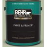 BEHR PREMIUM PLUS 1 gal. #ICC-105 Dried Chervil Semi-Gloss Enamel Exterior Paint & Primer